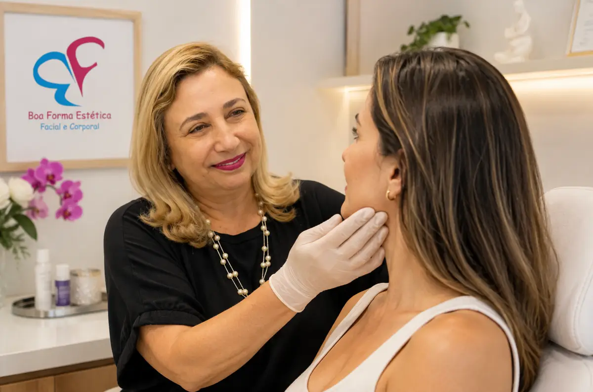 Avaliação facial na Boa Forma Estética